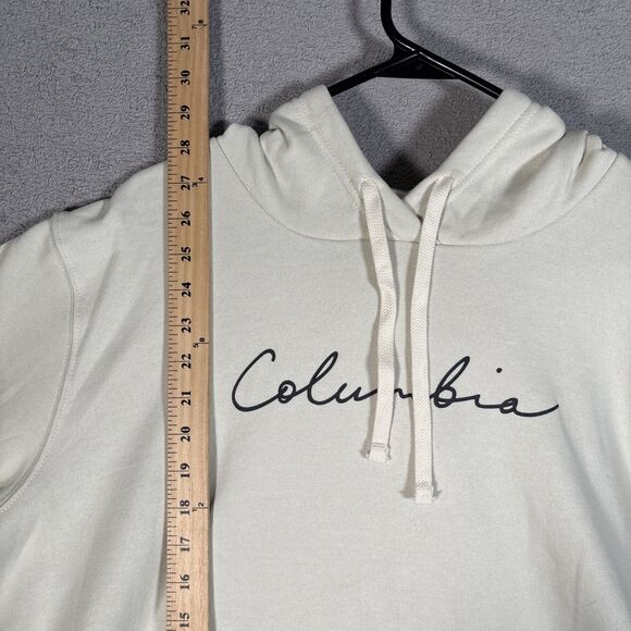 NWT Columbia Women’s Plus Size 2X Trek Graphic Hoodie MSRP $55 Cream Off White - Picture 5 of 12